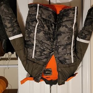 Boys xtreme puff camo felice lined jacket